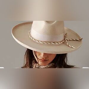 Free People Olin Wylder Cashmere Wide Brim Hat